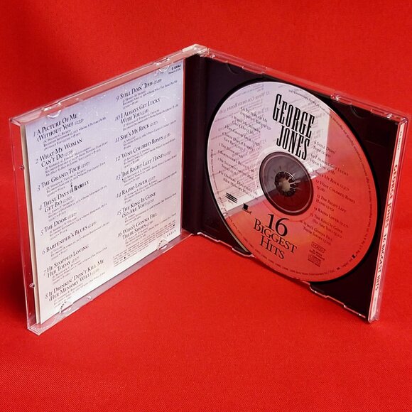 16 Biggest Hits George Jones Audio CD 1998 Signed - Picture 5 of 8